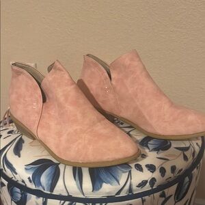 Pink Ankle Boots